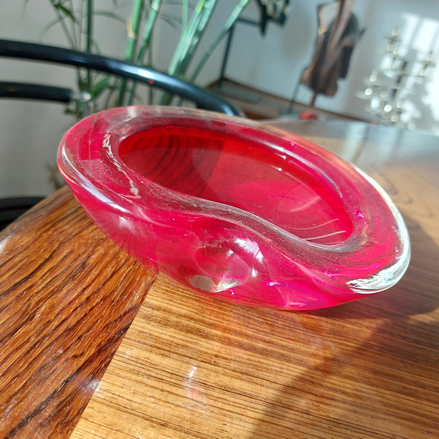 Sommerso Ashtray in the style of Flavio Poli for Seguso Murano Italy 1960s