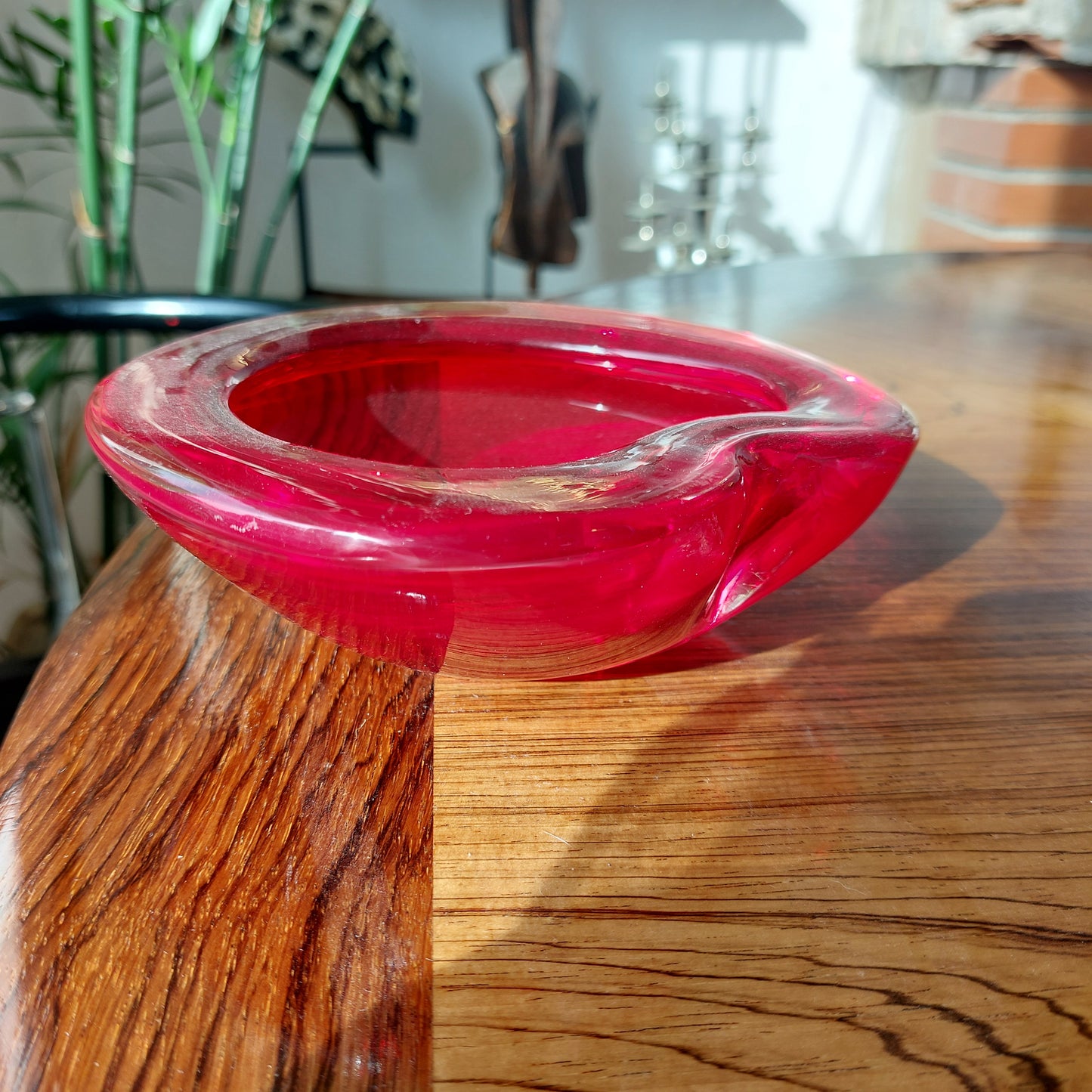 Sommerso Ashtray in the style of Flavio Poli for Seguso Murano Italy 1960s