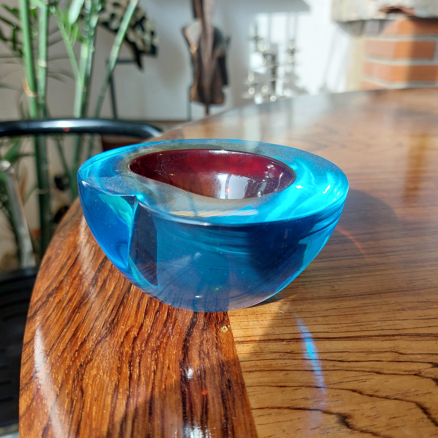 Sommerso Ashtray by Flavio Poli for Seguso Murano Italy 1960s